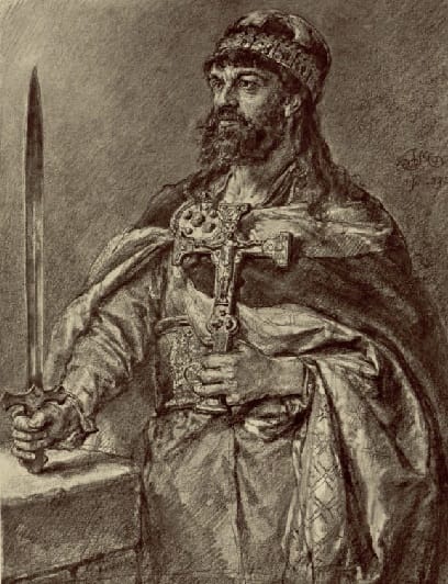 Mieszko I - stojąca postać